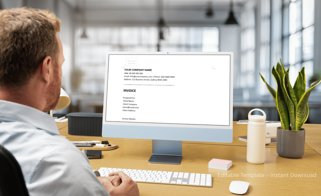 Minimal Invoice Template – FormaDocs